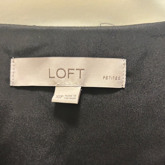 Loft Geo Ruffle Hi-Lo Midi Dress - Picture 4 of 4